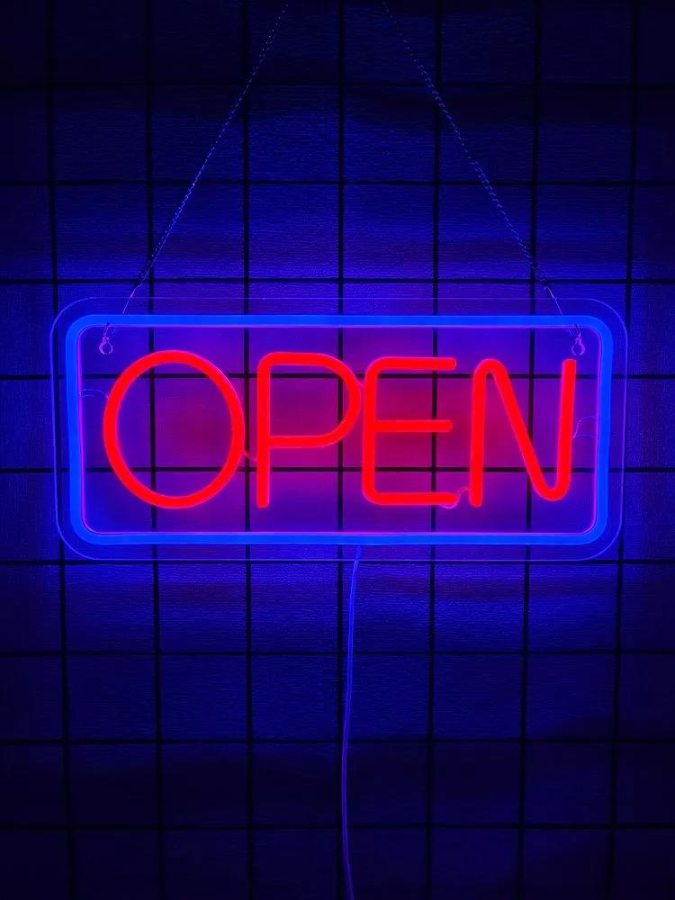 Open-neon signs, led signs, suitable for commercial spaces, acrylic lights, usb powered