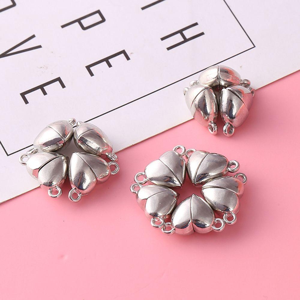 Buckle Korean Style Components Couple Jewelry Making Heart Magnet Charm DIY Jewelry Accessories