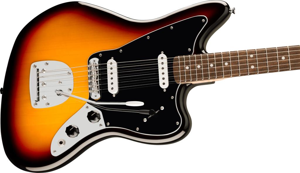 Squier by Series Jaguar Laurel Fingerboard Black Pickguard Sunburst Squier Fender/Affinity 3-Color