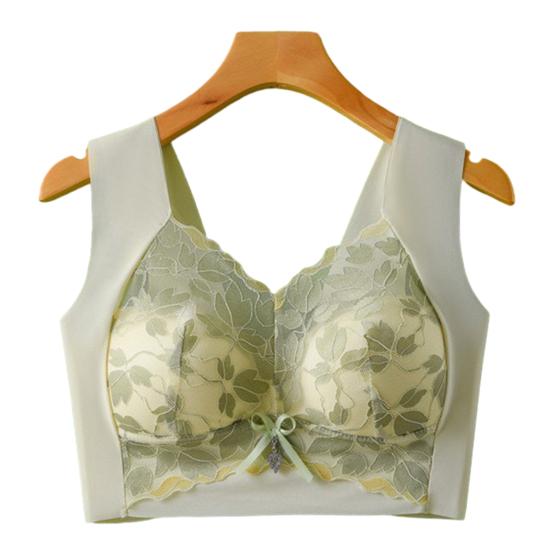 Женский цветочный кружевной бюстгальтер с полным покрытием на косточках, спортивное нижнее белье размера плюс, бесшовный подтягивающий бюстгальтер для большой груди