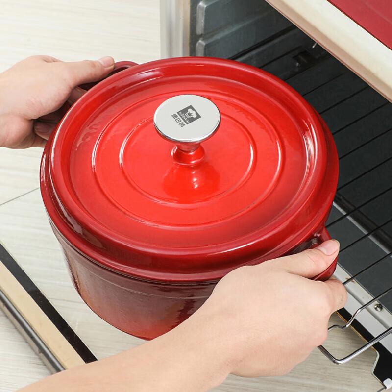 Кангбачен Цветная эмалированная чугунная кастрюля для супа