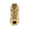 10x Car 4.75mm Brass Straight Reducer Compression Fitting Connector 3/16" OD Tube Hydraulic Brake Lines Union