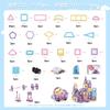 AMYCOOL 129PCS Магнитные блоки Девочки Магнитные блоки Игрушки Магнитные детские развивающие игрушки Мальчики Магнитные игрушки Строительные блоки Игрушки Популярные Милые 3D