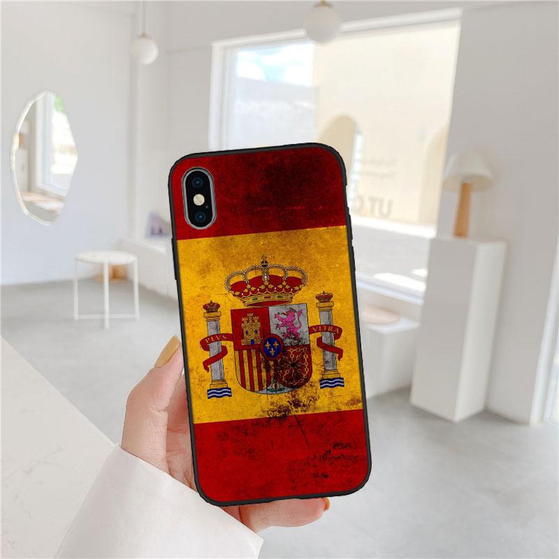 PP57 Spain Flag Soft Shell Phone Case for Redmi Note 8 9 Pro Max 9S 9T 9C NFC 8T 8A 10A A4
