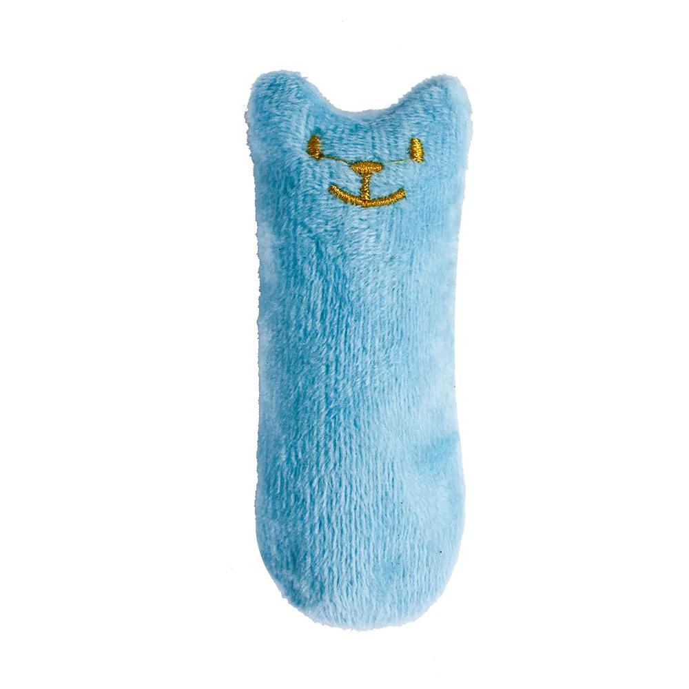 Teeth Grinding Catnip Toys Funny Interactive Plush Cat Toy Pet Kitten Chewing Vocal Toy Claws Thumb Bite Cat Mint For Cats