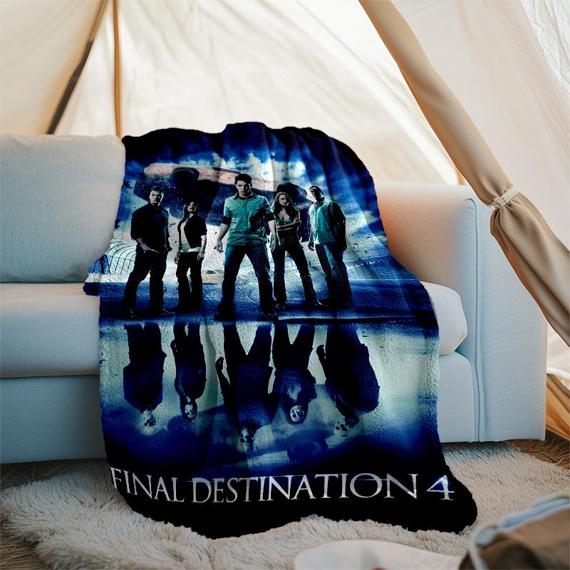 Final Destination Bloodlines2 printed throw blanket—lightweight,soft,warm;versatile blanket for all seasons—perfect as &air-conditioning throw,nap bla
