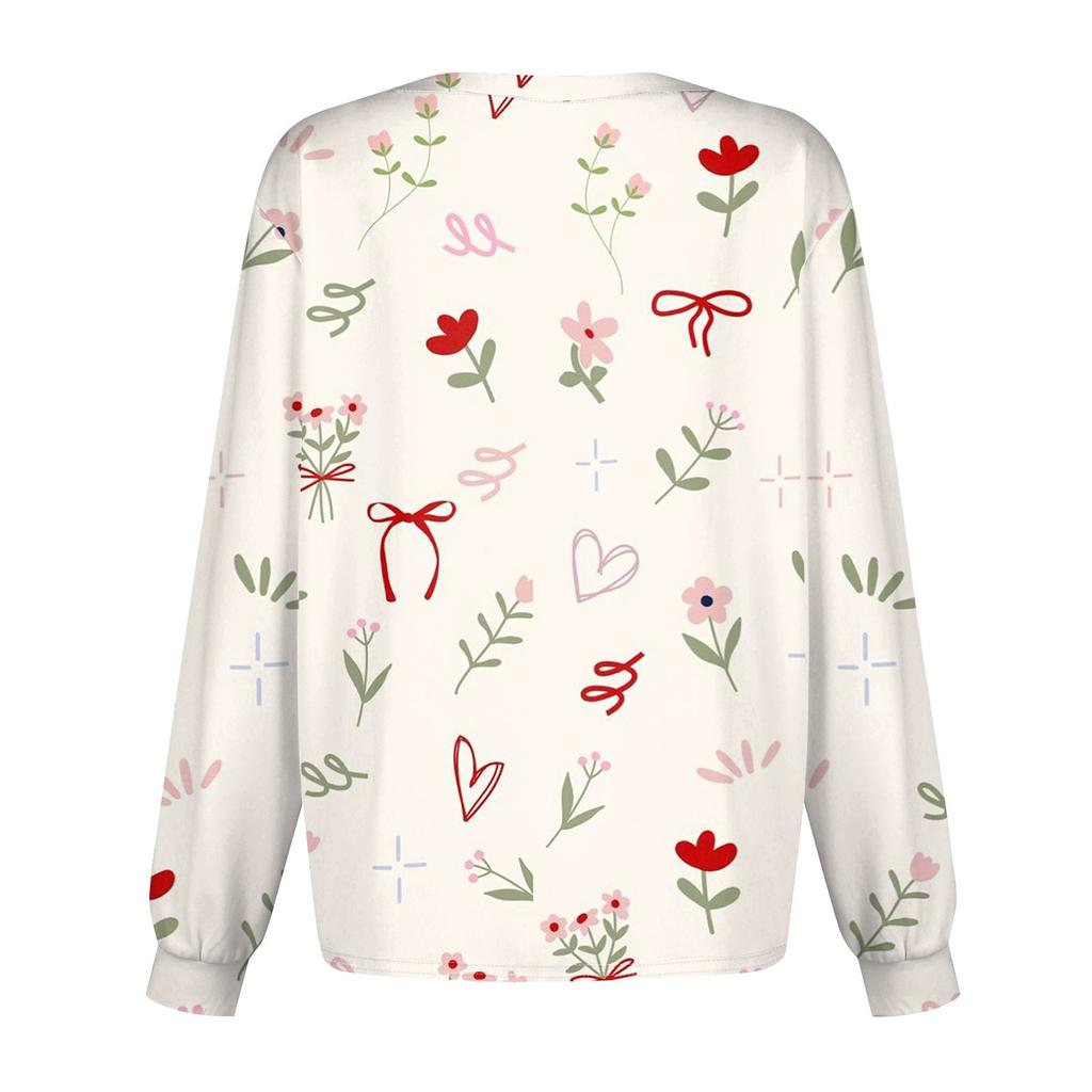 Женский повседневный однобортный кардиган с длинным рукавом и принтом в виде банта