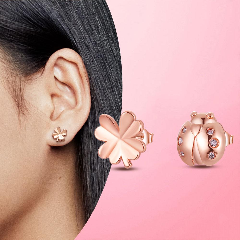 Серьги Серебряные серьги 925 пробы Геометрические серьги-гвоздики для женщин Свадебные серьги в корейском стиле S925 Изящные ювелирные изделия Тенденция