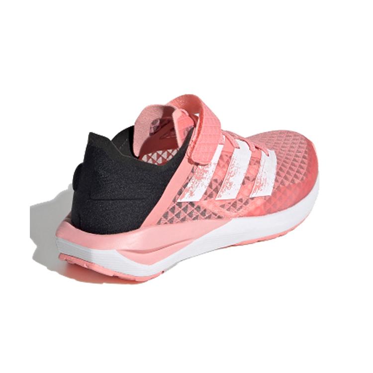 Adidas Rapidafaito Lightweight And Breathable Low top Kids' Running Shoes Black Pink Children Aged 3 7 Years Old EG0521