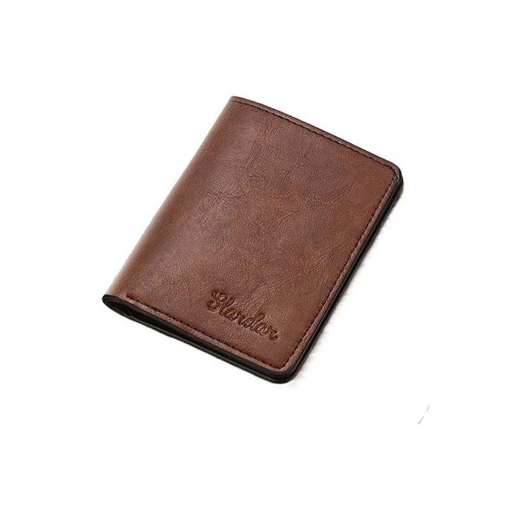 Money Bag Cash Clip PU Leather Ultra-thin Men Wallet Business Card Holder Coin Purse ID Card Cover