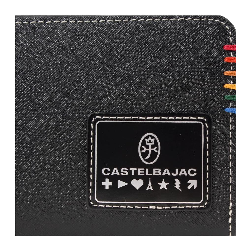 Длинный кошелек с круглой молнией из натуральной кожи, сорт 034616 Длинный кошелек из коровьей кожи зеленого цвета [Castelbajac] Мужской [05]