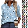 Women's Shirt Blouse Floral Print Button Long Sleeve Casual Basic Shirt Collar Regular Top