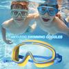Очки для плавания для детей от 3 до 15 лет, противотуманные, без утечек, прозрачные очки для плавания с широким обзором, аксессуары для плавания в бассейне и на пляже для мальчиков и девочек
