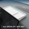 For XPENG P7+ 2026 2027 Car Styling Behind Screen Storage Box Tissue Holders ETC Organizer Tray Interior Durable Pro Accessories