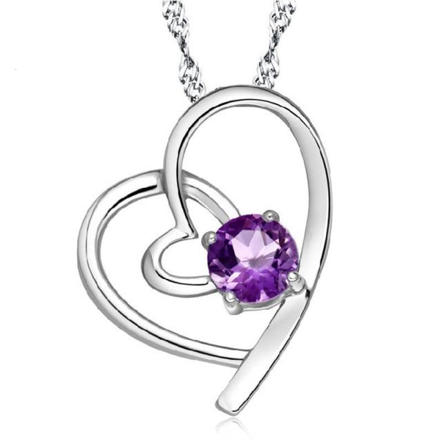 925 Sterling Silver Pendant Necklace For Women Heart Necklace Silver 925 Jewelry Women Necklace 925