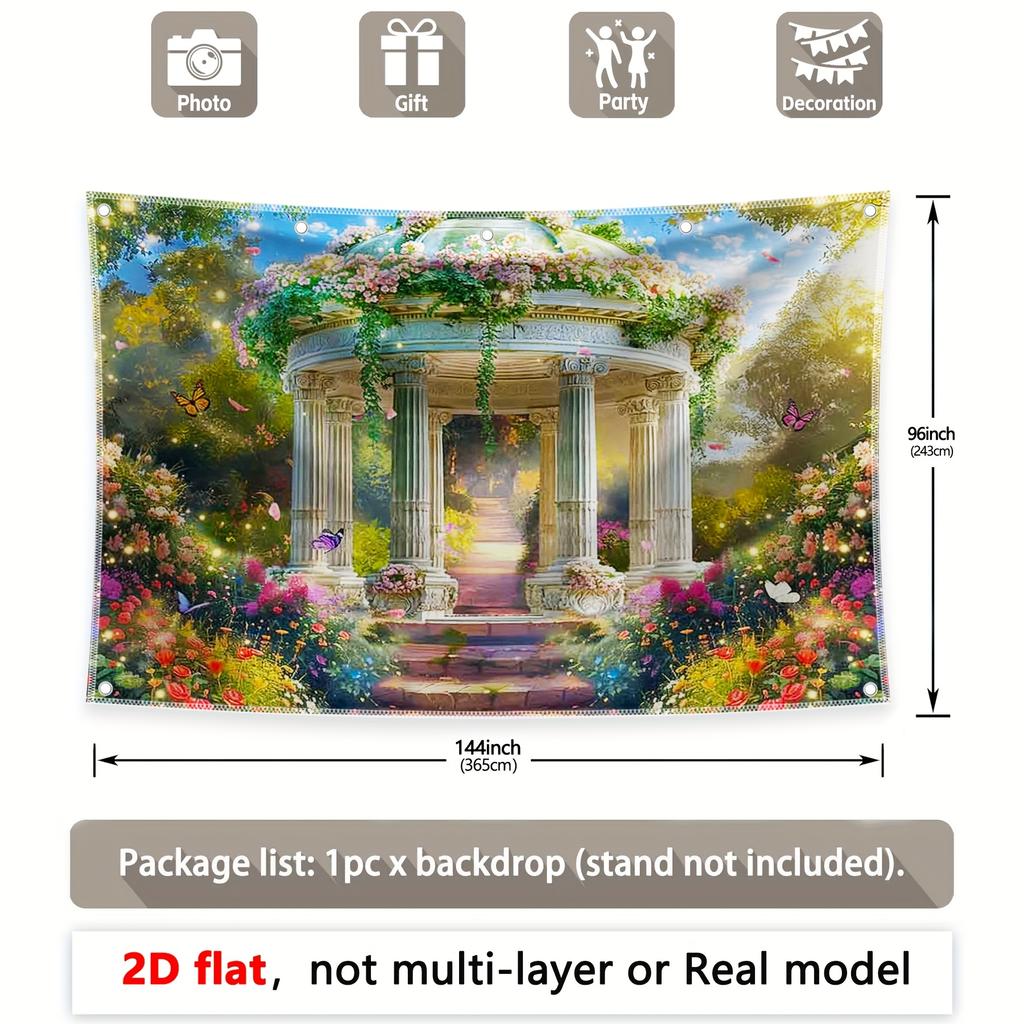 Spring Palace Forest Garden Backdrop Decoration Background Winter Backdrop Decorations For Photo Studio Photo Booth Christams Party