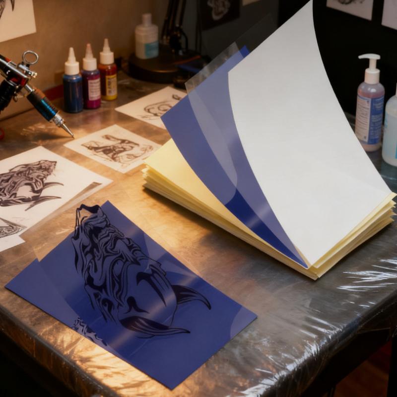 Tattoo Transfer Copy Sheet A4 Size 5/10/15/20/30Pcs Thermal Durable Transfer Film for Tattoo Artists Salon DIY Creation