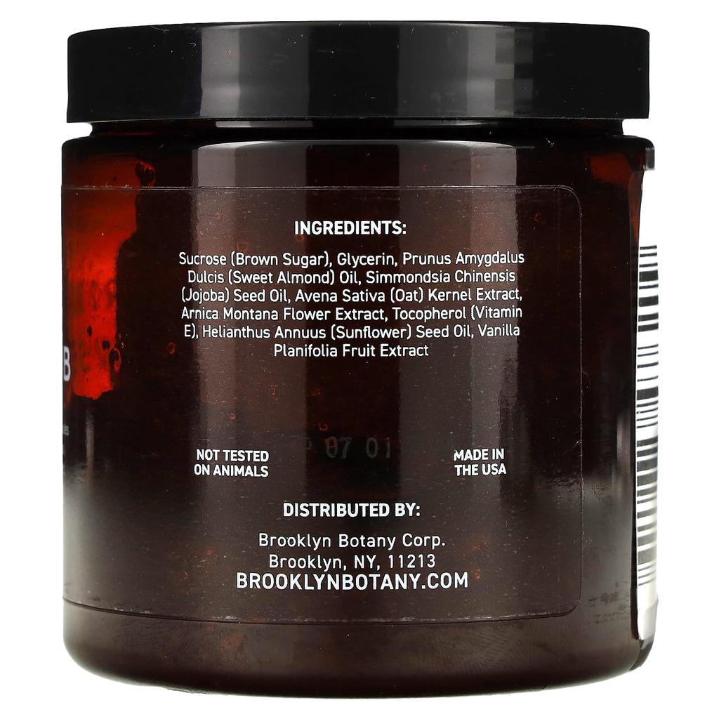 Brooklyn Botany Brown Sugar Scrub, All Skin Types, 10 Oz (283 G)