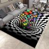 Ковры с абстрактным принтом 3D Vortex, нескользящие фланелевые ковры для дома, гостиной, спальни, кухни, пригодные для машинной стирки