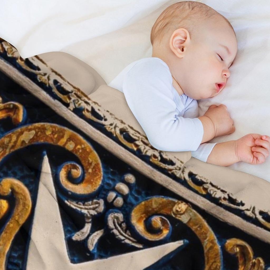 Мальтийское плиточное покрывало для декоративного дивана, теплое фланелевое дорожное одеяло