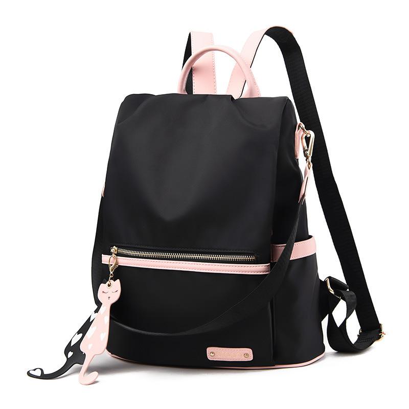 Oxford Cloth Backpack Girls School Backpack Trendy Fashion Anti-theft Backpack Student Bag