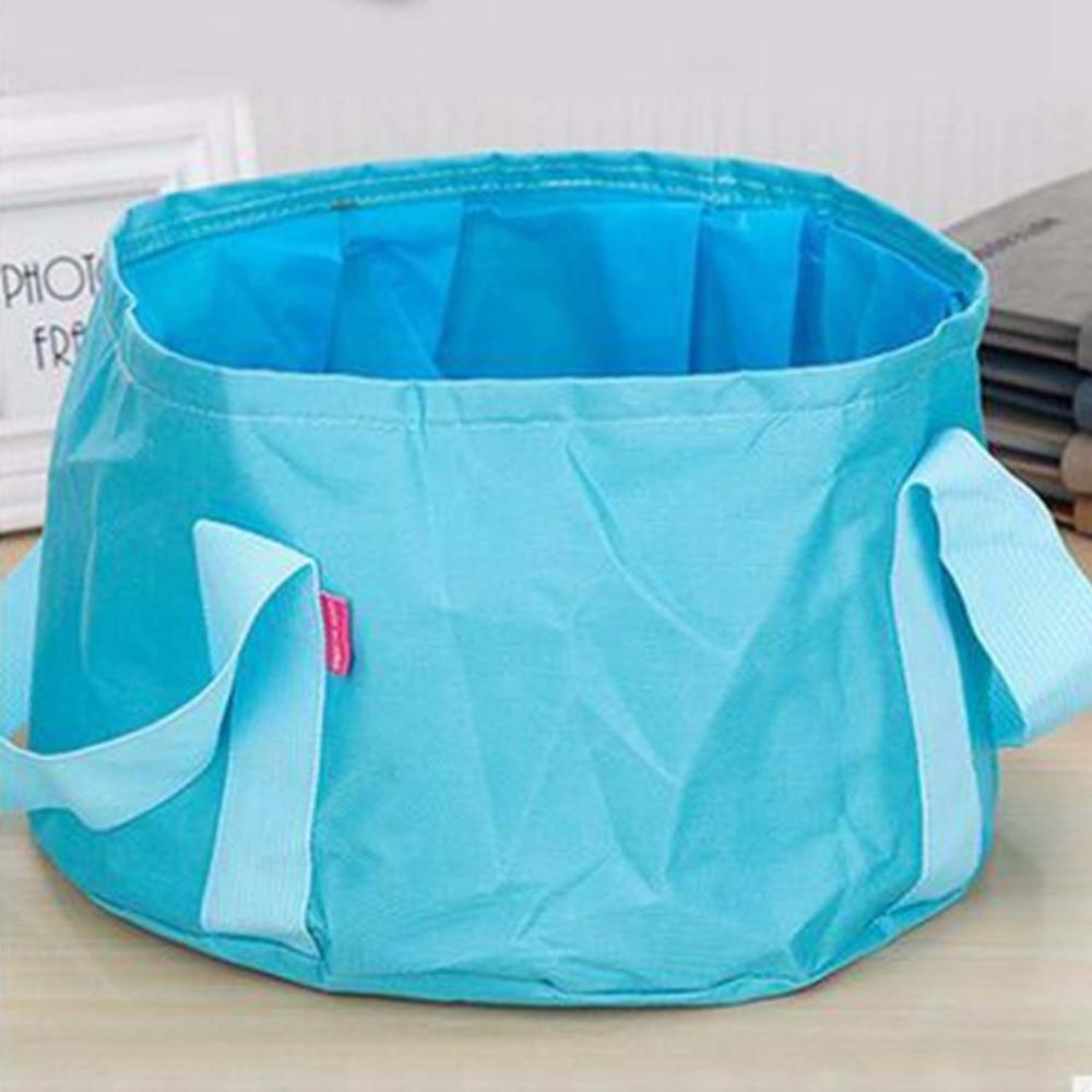 Portable Outdoor Travel Foldable Folding Camping Washbasin Basin Bucket Bowl Sink Washing Bag Water Bucket Massage Foot