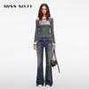 MISS SIXTY 2026 Spring Women's Detachable Tag Flare Jeans