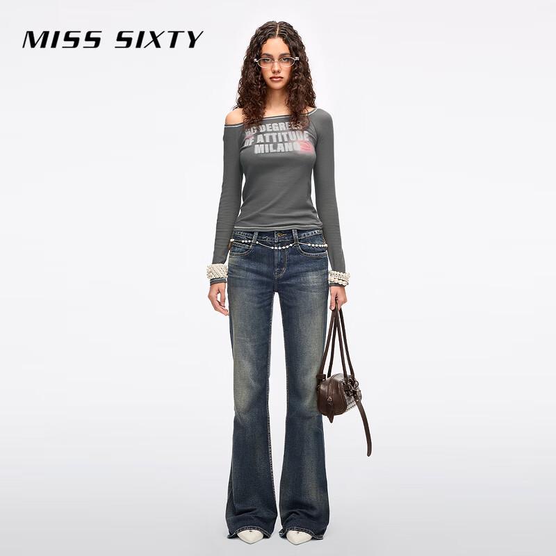 MISS SIXTY 2026 Spring Women's Detachable Tag Flare Jeans