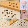 Dollhoues Miniature Metal Buckles Mini Coat Buttons Clothing Sewing Buckle DIY Doll Clothes