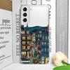 Зимняя горнолыжная деревня Рождественский чехол для телефона Samsung Galaxy S25 Ultra S25fe S24 S23 FE S22 S21+ S20 Plus Мягкая задняя крышка