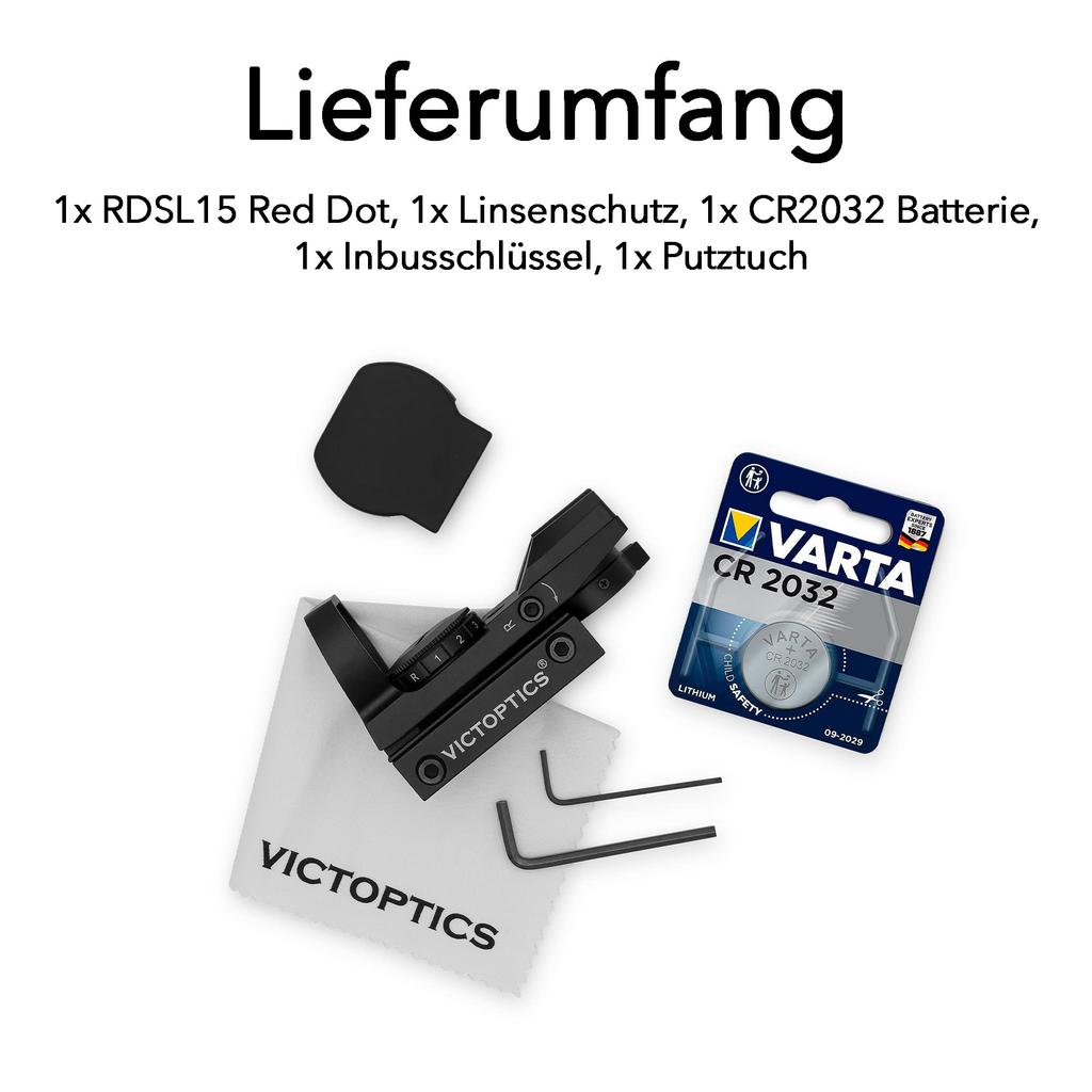 Vector Optics Victoptics RDSL15 1x23x34 Multi-Reticle Red Dot Sight