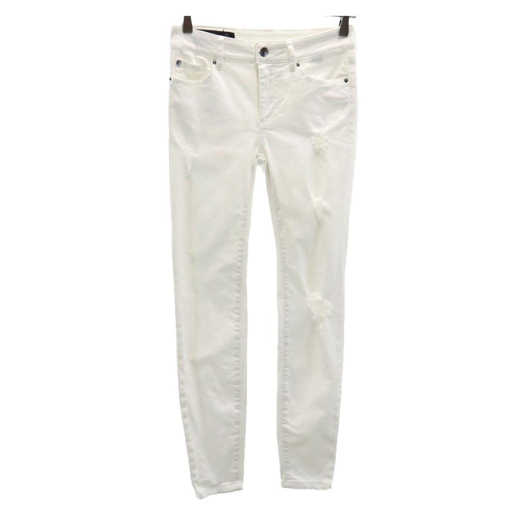 Armani Exchange Crushed Super Skinny Pants W25 White Women Used
