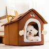 Домик-гнездо Трехмерные маленькие руки и глаза Маленькие средние и большие собаки и кошки Осень и зима Закрытый домик для собак и кошачье гнездо
