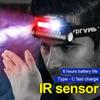 Portable Headlamp Smart Sensor Headlight Adjustable Light Magnetic Head Lantern 6 Modes Spotlight Waterproof Lamp