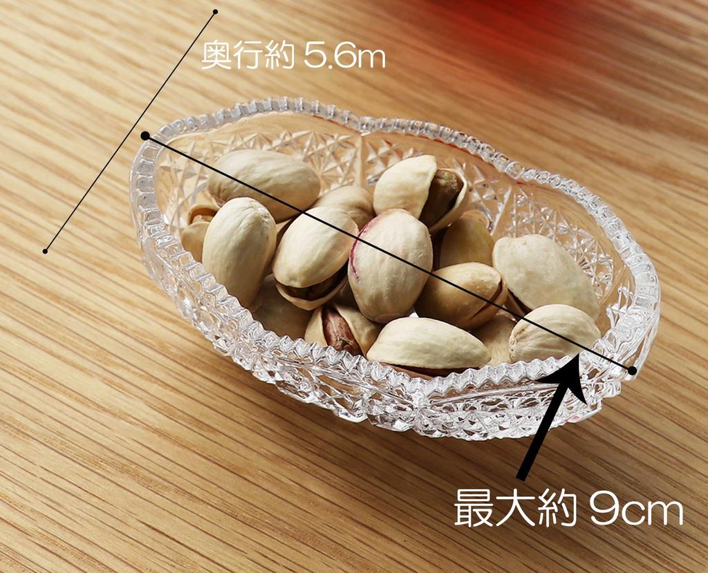 ADERIA Small 9 xx Высота см Peeking Delicacy Set of Made in Japan Bowl, прозрачный, Max. 5.6 3.8 Держатель, 6, NT-146