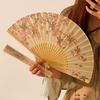 New Chinese Folding Fan Ancient Summer Hanfu Female Cheongsam Dance Fan Portable Chinese Folding Fan Exquisite Decoration Crafts