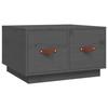 820968 vidaXL Table basse Gris 60x53x35 cm Bois massif de pin
