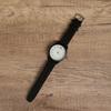 1pc-Quartz Watch Circular Surface Simple and Stylish Business Casual Watch (Box Not Included)