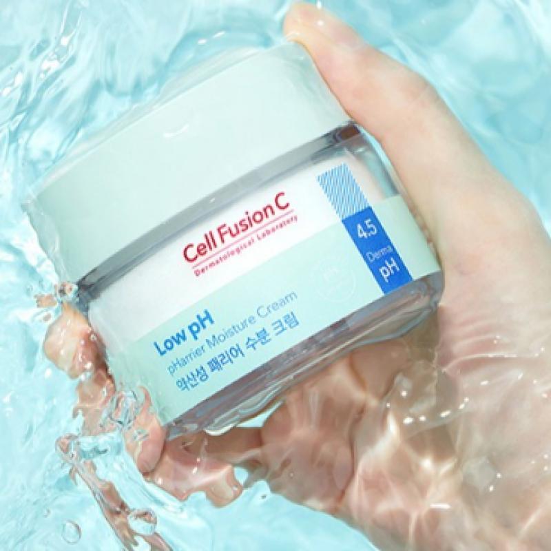 Cell Fusion C Слабокислотный увлажняющий крем Farrier, специальный набор 80 мл + 40 мл 