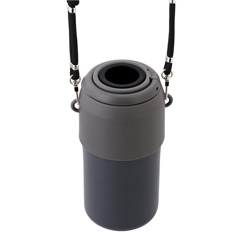 LIV PLUS PET Bottle Fits Shoulder Holder, Insulated, Double-Layered Vacuum-Proof, 300-650ml, Bag, Black, NM-373