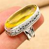 Citrine Gemstone Handmade 925 Sterling Silver Vintage Jewelry For Gift Ring