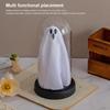 Halloween Cute Ghost Night Light Indoor Decoration Light Up Ghost in Plastic Cloche Halloween Decorations for Home Party Decor