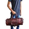 Мужская большая коричневая кожаная дорожная сумка для спортивного инвентаря Большая сумка Goat