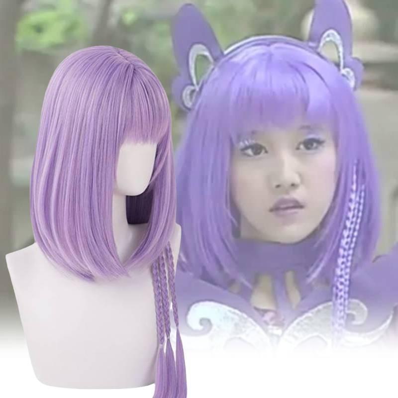 Stunning Purple Braid Cosplay Wig Realistic Scalp For Any Skin Tone And Face Shape