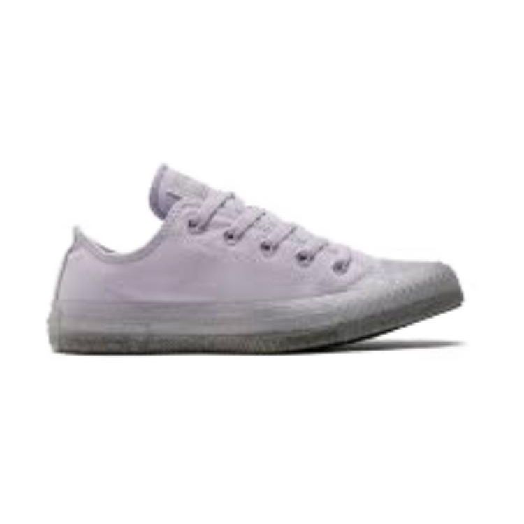 Converse Chuck Taylor All Star Low Top Canvas Shoes Kids Sneakers Gray Purple A04348C