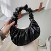 Модные плетеные сумочки для женщин PU Облачные сумки Повседневная сумка под мышку Торговые сумки на плечо Сумка-пельмень Женские ручные сумки