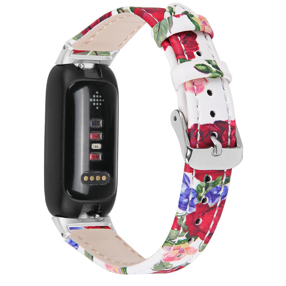 Для Fitbit Inspire 3 Сменный ремешок для часов Строчки Верхний слой Натуральная кожа Браслет