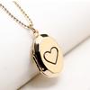 Oval Shape Pendant Picture Necklace , 18K Rose Gold, 45cm