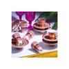Set Of 6 Coffee Cups With Interlocking Saucer And Foot