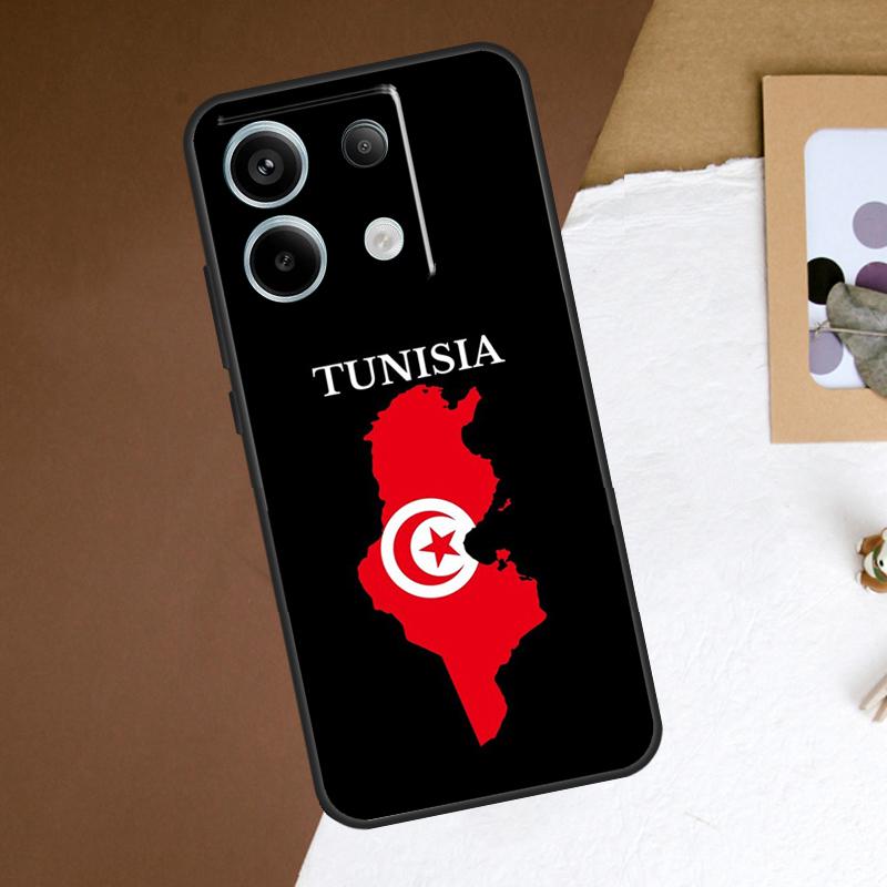 Tunisia Flag Map Case For Redmi Note 13 Pro Plus 9 10 11 12 Pro 9S 10S 11S 12S Cover For Redmi 12 C 10C 13C